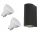  NS-Lighting Gartenwandleuchte schwarz GU10 10 W