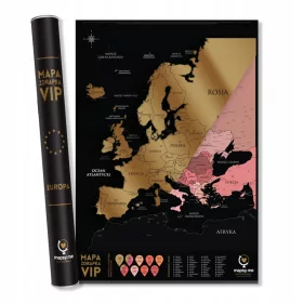  EUROPA VIP DELUXE SCRATCH MAP ORIGINAL