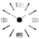 Dekorative Wandaufkleber Mirror Mase DIY XL GROSSE Spiegelwanduhr