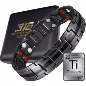    TITAN-GESUNDHEITSARMBAND MAGNETARMBAND HOHE LEISTUNG AUS REINEM TITAN
