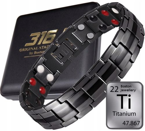  TITAN-GESUNDHEITSARMBAND MAGNETARMBAND HOHE LEISTUNG AUS REINEM TITAN