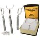  SCHMUCK-Set 925. SWAROVSKI Strasssteine + GRAVUR