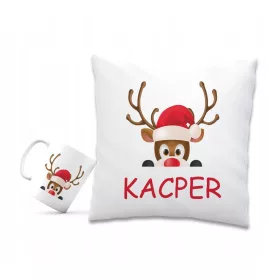  Set Kissenbecher SANTA CHRISTMAS TREE GIFT NAME