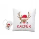  Set Kissenbecher SANTA CHRISTMAS TREE GIFT NAME