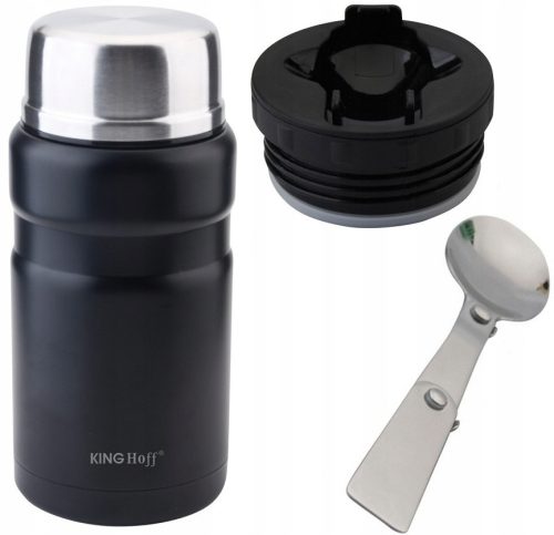 Thermoskanne Für Suppen KiNGHOFF Abendessen-Thermoskanne 0,75 l schwarz