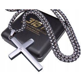  KETTE + SCHÖNES KREUZ, 316L CHIRURGENSTAHL