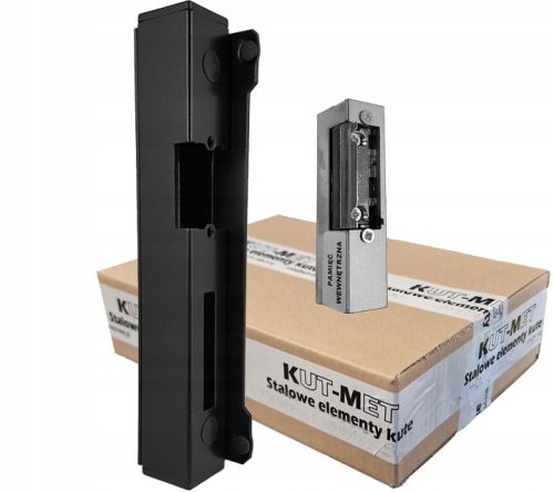 ELEKTRISCHES SCHLOSS + 40x40 KASSETTE FÜR SCHWARZES TOR