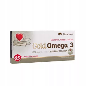   OLIMP Gold Omega 3 - Hochkonzentriertes Fischöl für Herz und Gehirn, 60 Kapseln