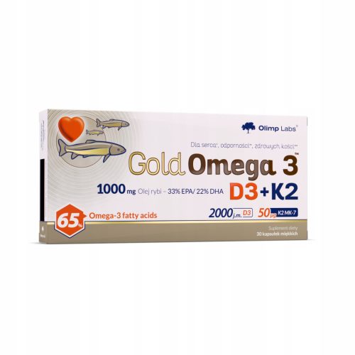OLIMP Gold Omega 3® D3 + K2: Hochwertiges Nahrungsergänzungsmittel für Herz und Knochen