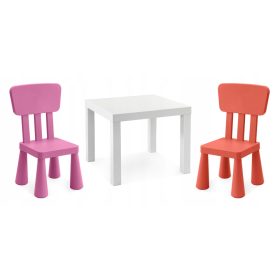  IKEA LACK Tisch +2 MAMMUT Mamut Stühle KOSTENLOS