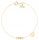  GOLD-INFINITY-HERZ-LIEBE-ARMBAND 333