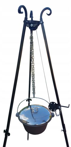  TRIPOD PLUS UNGARISCHER GUSSEISEN-KESSEL 7,2 LITER