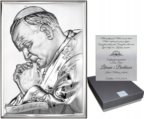 Bilder an der Wand Silberstich des Heiligen Johannes Paul II., Papst
