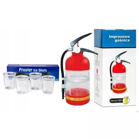  ICE-Schnapsgläser und Ausgießer, PARTY-FEUERLÖSCHER
