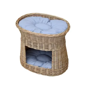  Korbgeflecht Cuda Hundehütte Beige 52 cm x 37 cm