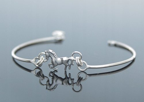  Einteiliges Silberarmband - Pferd 07