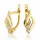  Ohrringe mit Zirkonen Luna 218-1 Gold