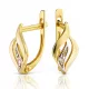  Ohrringe mit Zirkonen Luna 218-1 Gold