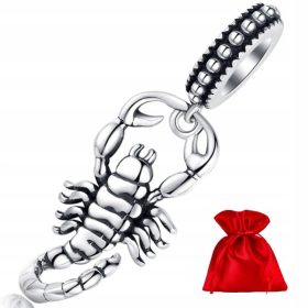  Charms Silberperlen Skorpion-Anhänger