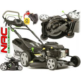    Benzin-Rasenmäher mit NAC-Korb, 196 cm³ Fassungsvermögen. Korb 60 l, Schnittbreite 51 cm