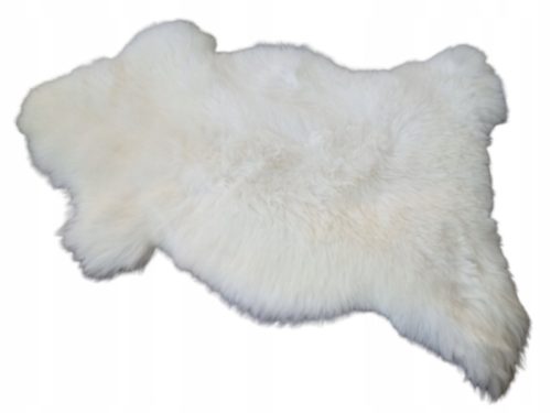 Leder für den Boden und Lederteppiche für das Wohnzimmer Natürliches Schafsleder 130 cm weiß