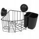 Yoka Home Gavi CH.GAVI-PP-KN-BLK Badezimmerregal, schwarz