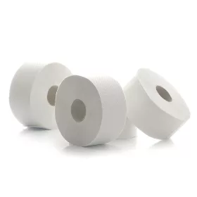 WEISSES JUMBO-Toilettenpapier Reinigungstuch Zellulose A12