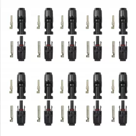 10 Stück STECKER MC4 STECKER SOLAR PANEL + -
