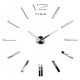 Uhr für zu Hause Time Nova silberne Wanduhr, 130 cm