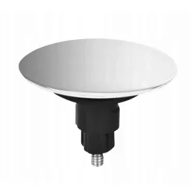  Runder McAlpine Click-Clack-Stecker ohne Überlauf, silber