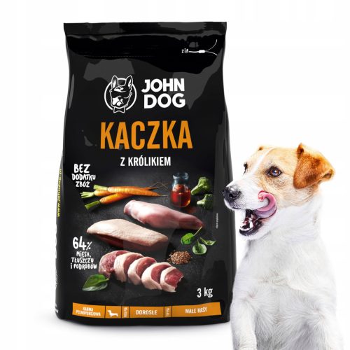  John Dog Trockenfutter Ente 3 kg
