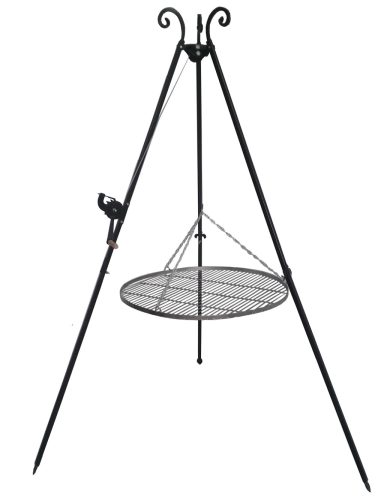  Gartengrill Dreibein 210 cm Edelstahlrost 80 cm
