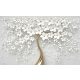 3D-WANDTAPETE GOLDENER BAUM BLUME GRAFIKEN Muster #