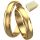  GOLDE TRAURINGE 925 SILBER 585 GOLD GRAVUR