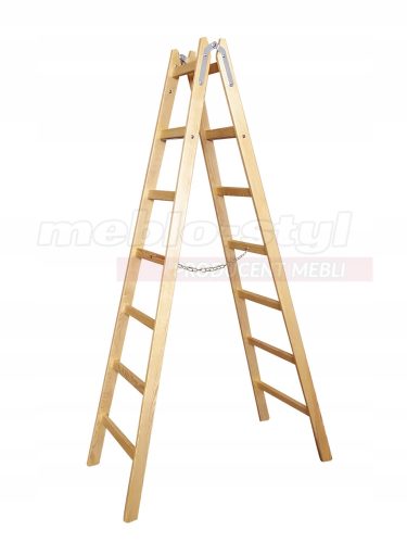 Meblostyl Leiter 3,5 m Holz 1 x 14 bis 150 kg