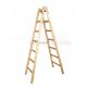Meblostyl Leiter 3,5 m Holz 1 x 14 bis 150 kg