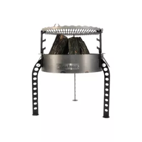  HOHER GARTENKAMIN XL GESCHMIEDETE BEINE ROST S42