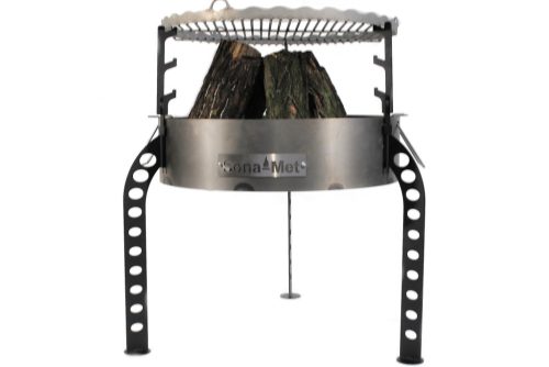  HOHER GARTENKAMIN XL GESCHMIEDETE BEINE ROST S42