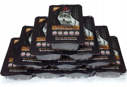  Alpha Spirit MULTIPROTEIN Futter 10x200g Halbweiches Hundefutter