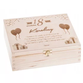  Geschenk zum 18. Geburtstag, Box, Gravurset!
