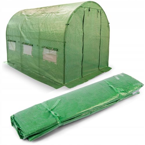 Folientunnel, Kunststoffplatten Folientunnel 1 m² 350 x 200 cm grün