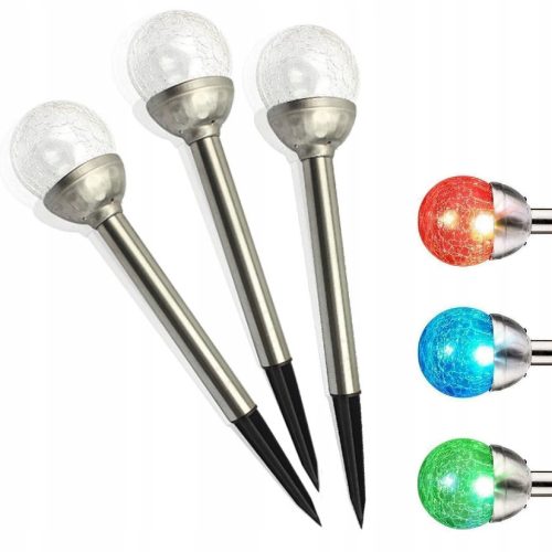  Polux Einbau-Solarlampe, silber, 37 cm, 1 Stk.