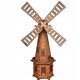  Gartenwindmühle aus Holz Windmühlen 170cm, 3 Typen