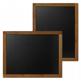 KLEINE KREIDETAFEL, HOLZRAHMEN, VERTIKAL, HORIZONTAL
