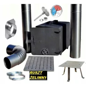  Räucherset, Kamin, Rost, Rohr, Bogen, PL