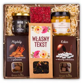    PERSONALISIERTER GESCHENKKORB – ein Set köstlicher Leckereien
