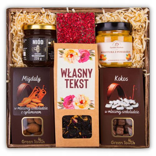  PERSONALISIERTER GESCHENKKORB – ein Set köstlicher Leckereien