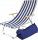 Sonnenliegen und Garten und Terrasse E-Sezon Liegestuhl, Aluminium, blau