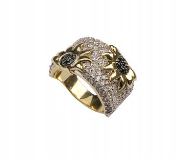  WUNDERSCHÖNER GOLDRING „SONNENBLUMEN“!!