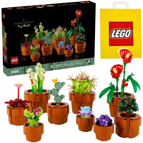  LEGO ICONS 10329 Kleine Pflanzen + LEGO Papiertüte